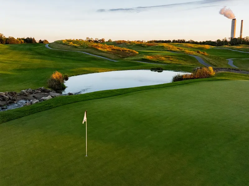 The 9th hole at Royal Manchester